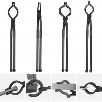 A3Steel Forge Tongs Collection – 18”, 4‑Pack