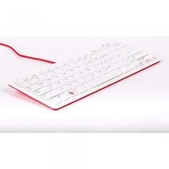 Raspberry Pi RPI-KB-US-R (US, Kabelgebunden), Tastatur, Weiß