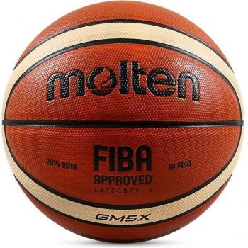 Ballon de basket compétition en cuir PU