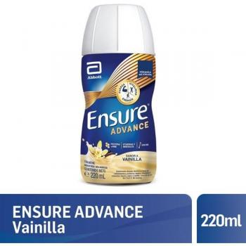 Envase de Suplemento Nutricional Ensure Advance al Sabor Vainilla, 220 ml