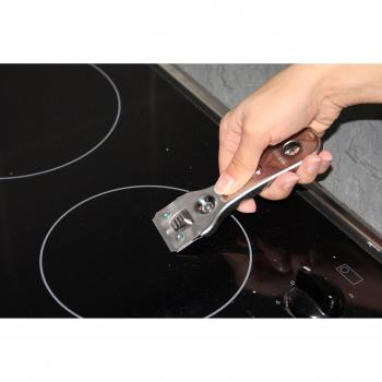 Rasqueta Vitrocerámica FACKELMANN con Set de 4 Recambios de Acero Inoxidable