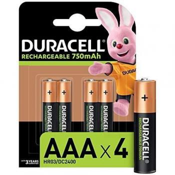 PILA DURACELL RECARGABLE AAA 750 MAH BLISTER DE 4 UNIDADES