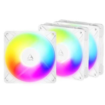 Arctic Freezer P12 Pro RGB White 120mm Airflow 124 m/h – 3 Pack