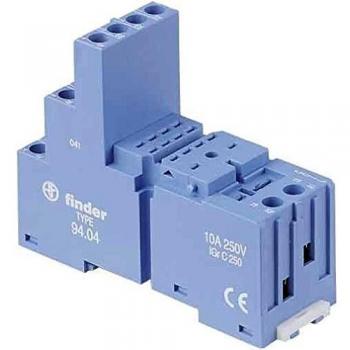 Support relais Finder 94, 14 contacts, pour rail DIN
