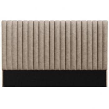 Testata SARAH 200 cm con Cuciture Verticali in Tessuto Beige