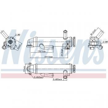 Nissens Exhaust Recirculation System Cooler 989430