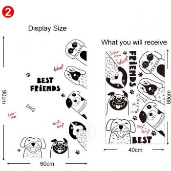 Kids Room Cartoon Animal Door Stickers