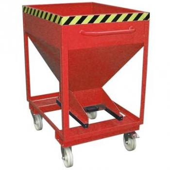 Contenitore silo verniciato rosso