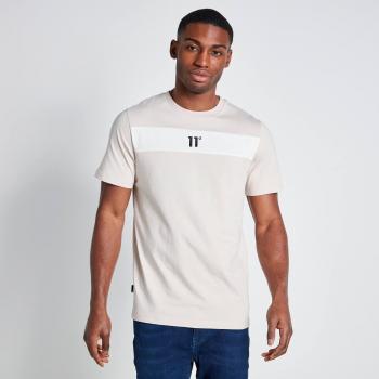 Tee panelado “Piedra” con diseño de corte y costura, acabado coco blanco