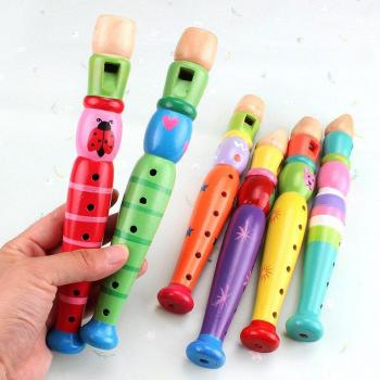 6-Hole Wooden Wind Instrument for Kids