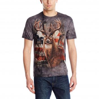 The Mountain Patriotisches Herren T-Shirt, schwarz, M