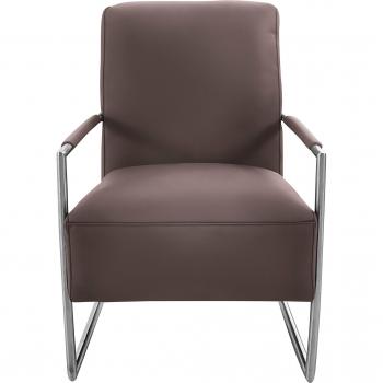 Moderner Cocktailsessel K+W in braun