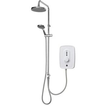 Triton Danzi DuElec Electric Shower White/Chrome 9.5kW