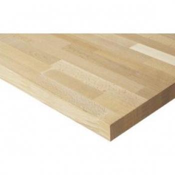 EUROKRAFTpro Beech Work Surface 1250 mm Width 40 mm Thickness