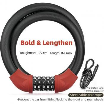 ROCKBROS Anti-Theft Bike Lock with Five-Digit Code