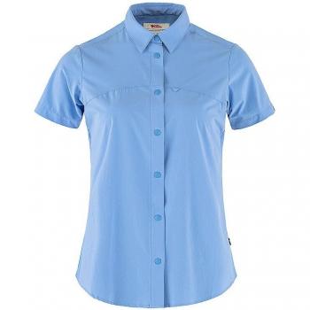 Camicia a Maniche Corte Donna High Coast Leggera Fjällräven Azzurra
