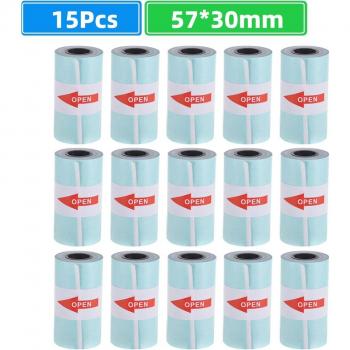 15 Rollen Thermisch Papier 57mm x 30mm voor Paperang P1/P2