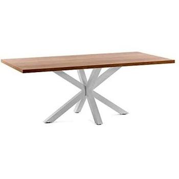 Armoire de table Arya blanche, dimensions 200 × 100 cm – Plateau Sonoma