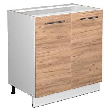 Mobile lavello Fame-Line, Quercia dorata, 80 cm, senza piano di lavoro Vicco