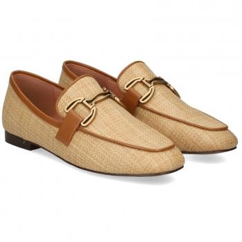 Mocasín de rafia beige Dame Bibi Lou talla 38