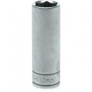 Teng 1/4 Drive, 12mm Deep Socket with 6 Point Metric Fitment (Model: M140612-C)