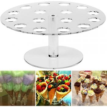 16-Hole Acrylic Ice Cream Cone Party Display