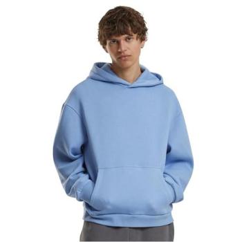 Felpa Soft 4XL Blu Polvere Build Your Brand con Cappuccio
