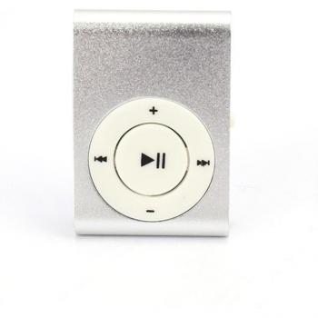 Clip-on Mini MP3 Player with USB Charging and Stereo Headphones