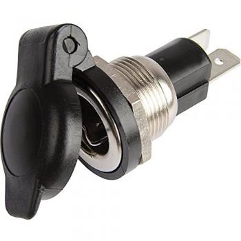 Herth+Buss 51306726 1-polige Steckdose mit Schnappdeckel, 6-24 V
