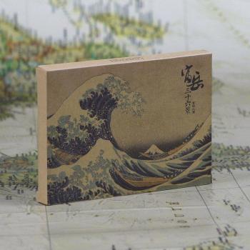 Kraft Postcards Ukiyo‑e Noël – Pack de 36 Feuilles