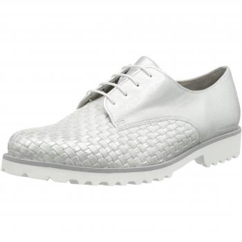 Gabor Shoes 41.411 Damen Derby Schnürhalbschuhe, Silber, Größe 9 UK (63 Silber)