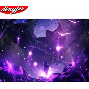 DINGPU Diamant Malerei Küchen Szene