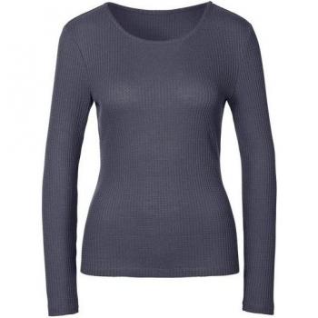 Damen Langarmshirt LASCANA in buntem Piqué-Stil, Gr. 36/38