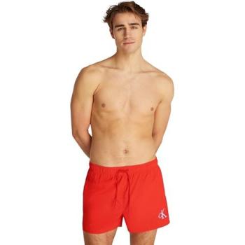 Bañador Corto Calvin Klein Logo CK Rojo
