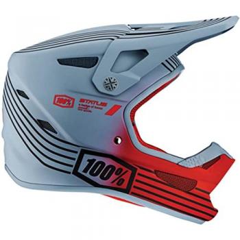 Casco 100% Status Stripes per Bambini Grigio Argento M