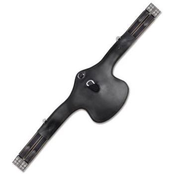 Sangle en cuir Waldhausen équipée de barrière de studs noirs 140