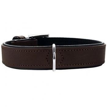 Collier Hunter Softie en Tissu Simili Cuir – Couleurs Marron et Noir