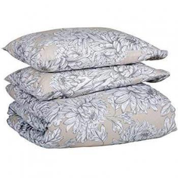 Marsala Home Double Size Duvet Cover Set Peony Flowers