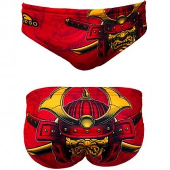Bañador Hombre Turbo Waterpolo Rojo Samurai