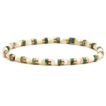 Bracelet à perles Heishi turquoise multicolore – 20 cm