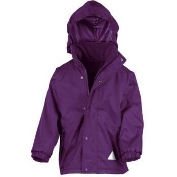 Young Explorer Reversible Raincoat Purple 9-10