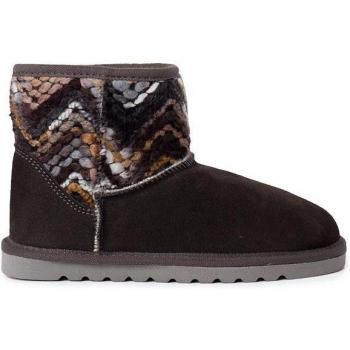 Botas tipo australiana para niña con detalles de lana