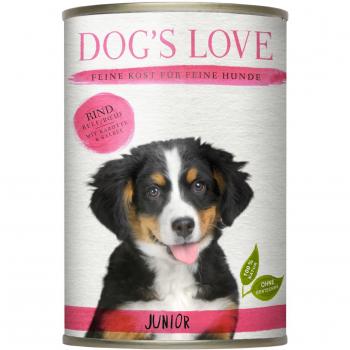 Dogs love repas complet 100% naturel au bœuf pour chiots 400g