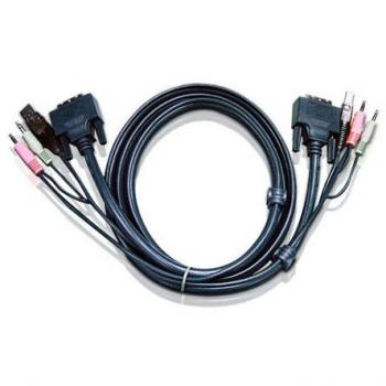 Aten 2L7D03UD 10' USB DVI-D Cable for KVM Extenders
