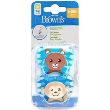 Maman‑Sic Dr Brown – Sucette Préventive Classic Garçon 6–12 mois