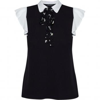 Chemisier Femme Vive Maria « Chère Camille » – Noir-Blanc, XS–XXL