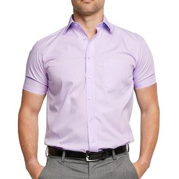 Soft Mauve Effortless Non‑Iron Shirt
