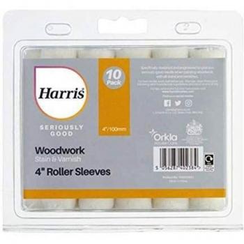 Harris 4in Mini Roller Sleeve for Stain & Varnish 10 Pack