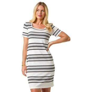 Petite Patterned Knitted Dress