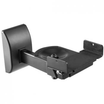 Black Side‑Clamp Bookshelf Speaker Holder for Walls